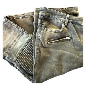 H&M plus size skinny moto jeggins
